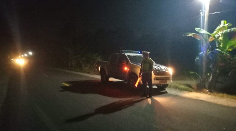 SAT LANTAS POLRES ABDYA GELAR PATROLI BLUE LIGHT PADA MALAM HARI GUNA JAGA KEAMANAN KOTA