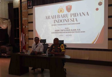 POLRES ABDYA MENERIMA PENYULUHAN HUKUM OLEH BIDKUM POLDA ACEH TENTANG UNDANG-UNDANG NOMOR 1 THN 2023 TENTANG KUHP DAN RESTORATIF JUSTICE